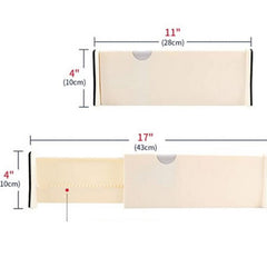 Drawer Divider Organizer 4 Pack Adjustable Dividers for Bedroom Bathroom Closet