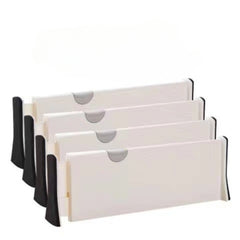 Drawer Divider Organizer 4 Pack Adjustable Dividers for Bedroom Bathroom Closet