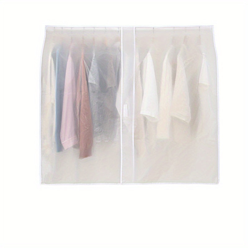 Translucent Dust proof Clothing Cover Wardrobe Storage Suit Hanging Bag