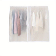 Translucent Dust proof Clothing Cover Wardrobe Storage Suit Hanging Bag