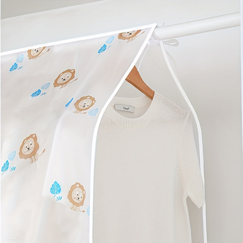 Translucent Dust proof Clothing Cover Wardrobe Storage Suit Hanging Bag