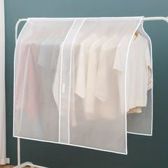 Translucent Dust proof Clothing Cover Wardrobe Storage Suit Hanging Bag