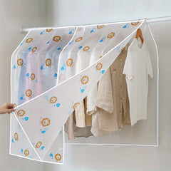 Translucent Dust proof Clothing Cover Wardrobe Storage Suit Hanging Bag