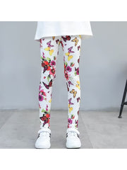 Butterfly Graphic Leggings Girls Comfy Yoga Pants For All Season Sports