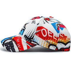 Men's Graffiti Sunscreen Baseball Cap