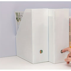 Desktop Book Storage Box Plastic Foldable File Folder Organizer