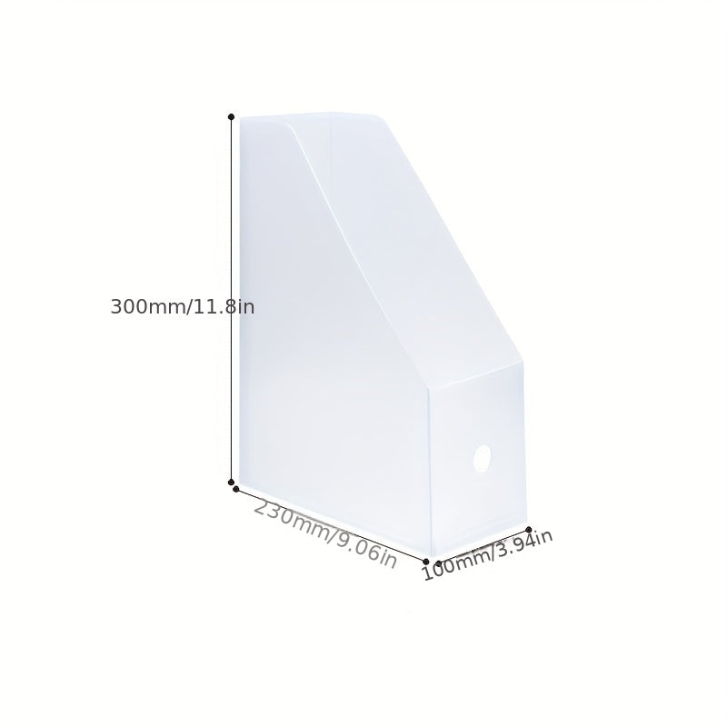 Desktop Book Storage Box Plastic Foldable File Folder Organizer