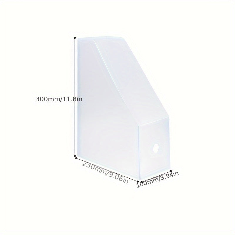 Desktop Book Storage Box Plastic Foldable File Folder Organizer