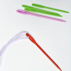 10pcs Mixed Plastic Knitting Needles Crochet Hooks Yarn Needle DIY Sweater
