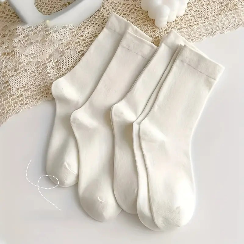 5 Pairs Men's Thermal Crew Socks for Winter & Autumn