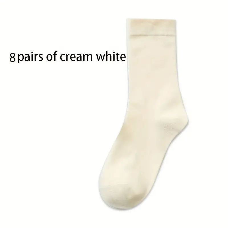 5 Pairs Men's Thermal Crew Socks for Winter & Autumn