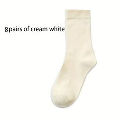 5 Pairs Men's Thermal Crew Socks for Winter & Autumn
