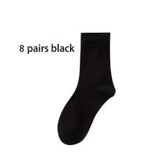 5 Pairs Men's Thermal Crew Socks for Winter & Autumn