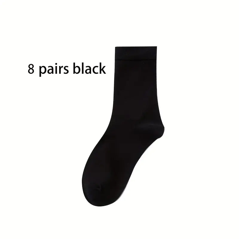 5 Pairs Men's Thermal Crew Socks for Winter & Autumn