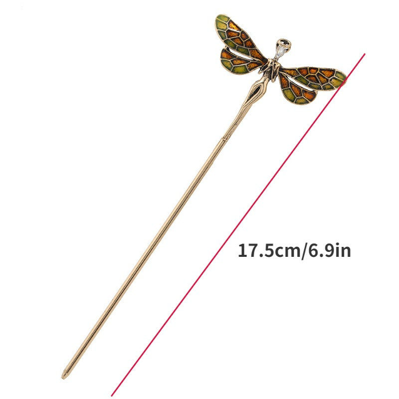 Dragonfly Girl Alloy Hairpin Retro Headwear