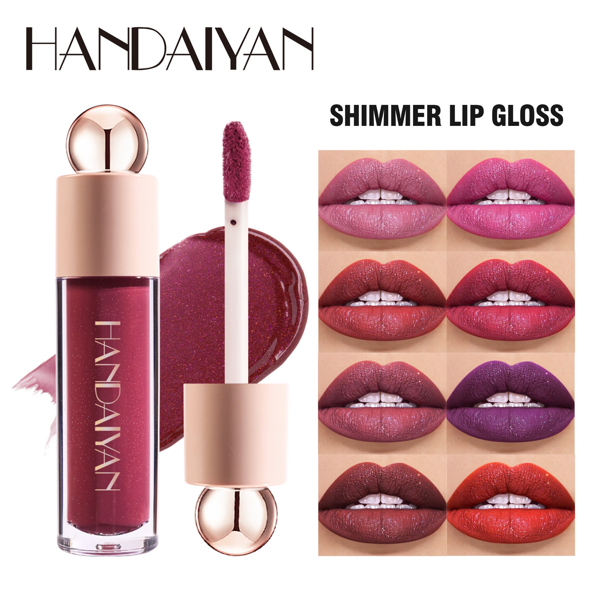 Matte Lip Glaze Long-lasting Waterproof Lip Gloss Holiday Party