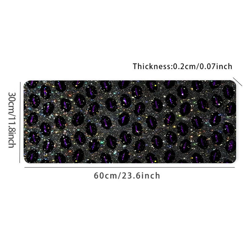 Purple Gem Mouse Pad Game Large Mouse Pad Desk Mat