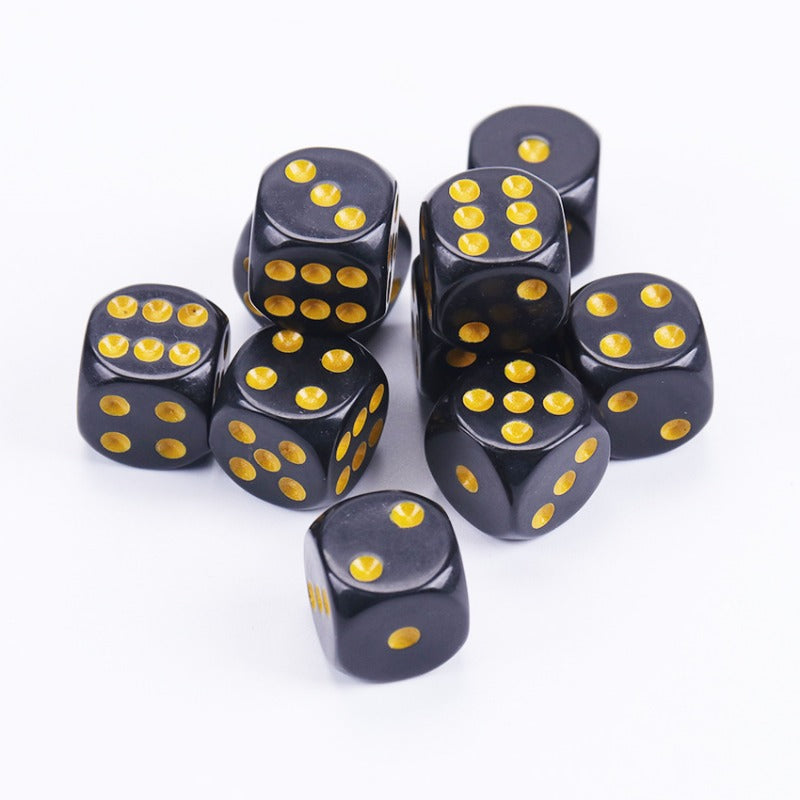 10pcs Dot Rounded Dice Board Game Accessories 1.0in