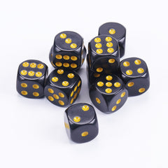 10pcs Dot Rounded Dice Board Game Accessories 1.0in