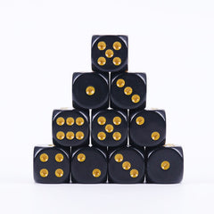 10pcs Dot Rounded Dice Board Game Accessories 1.0in