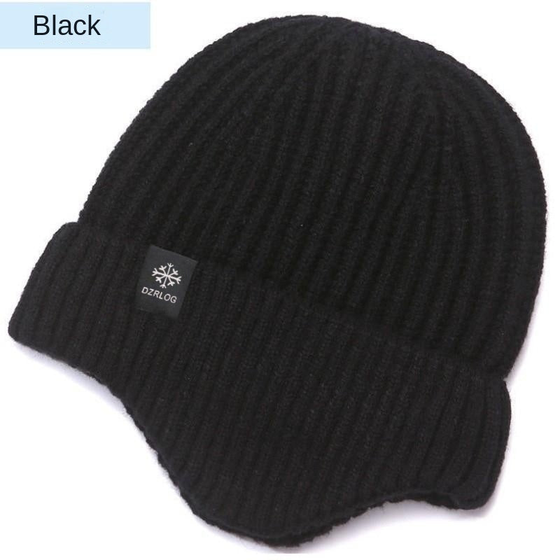 Men's Winter Hat Thick Knit Beanie With Fleece Lining