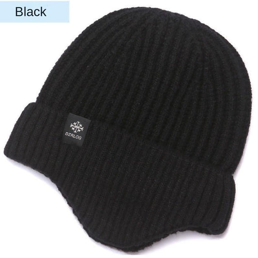 Men's Winter Hat Thick Knit Beanie With Fleece Lining