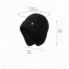 Men's Winter Hat Thick Knit Beanie With Fleece Lining