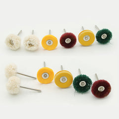 6pcs Mini Drill Abrasive Brush Nylon Buffing Polishing Wheel Rotary Tool Set