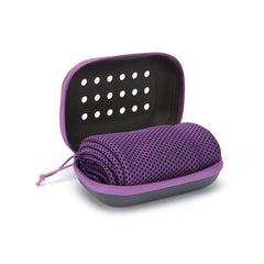 Quick Drying Cooling Towel with Storage Box for Sports Running Yoga & Gym