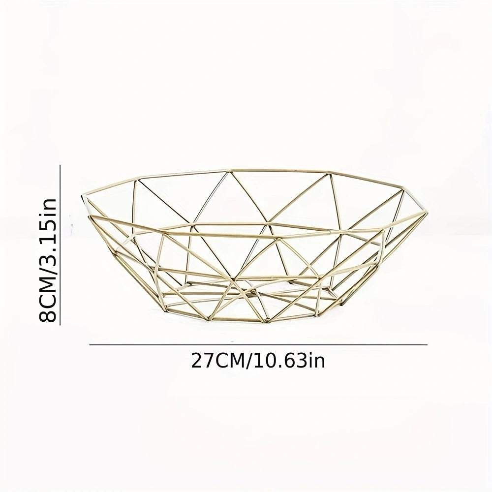 Fruit Basket Coffee Table Snack Plate Christmas Halloween Party Kitchen Storage