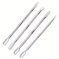 4pcs Stainless Steel Cuticle Pusher Dead Skin Removal Tool