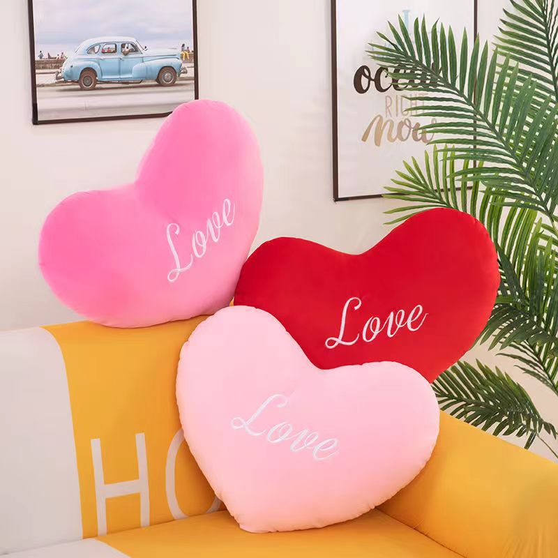 Heart Shaped Love Pillow for Girls Decor, Gift