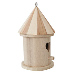 2pcs Wooden Bird Nests Hanging Bird House Outdoor Garden Decoration