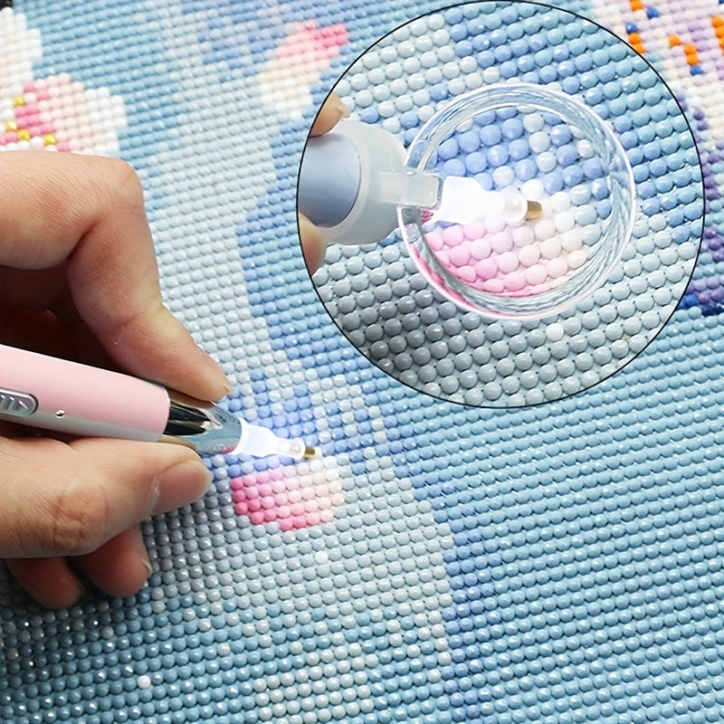 2pcs Diamond Painting Magnifying Glass & Pen Tool Set