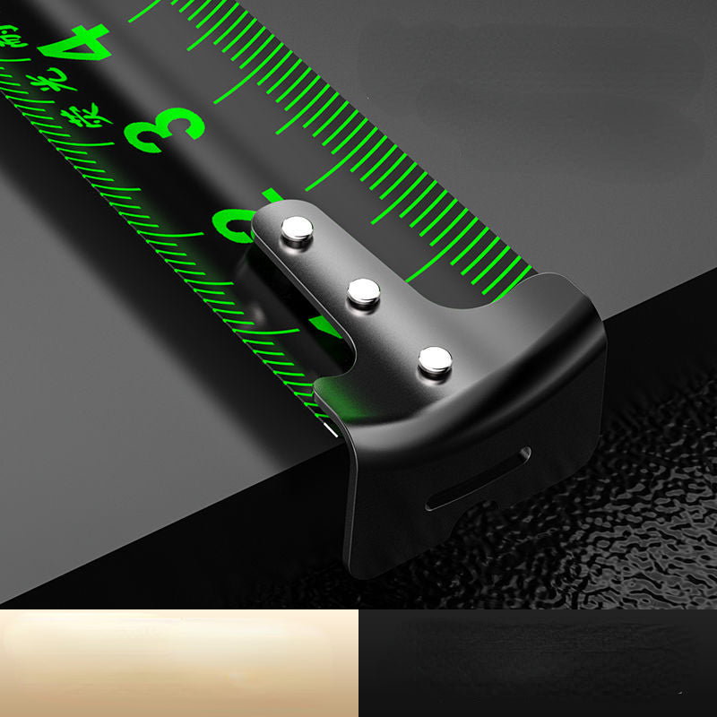 Self-locking Fluorescent Steel Tape Measure Laser Inkjet Code Box Ruler