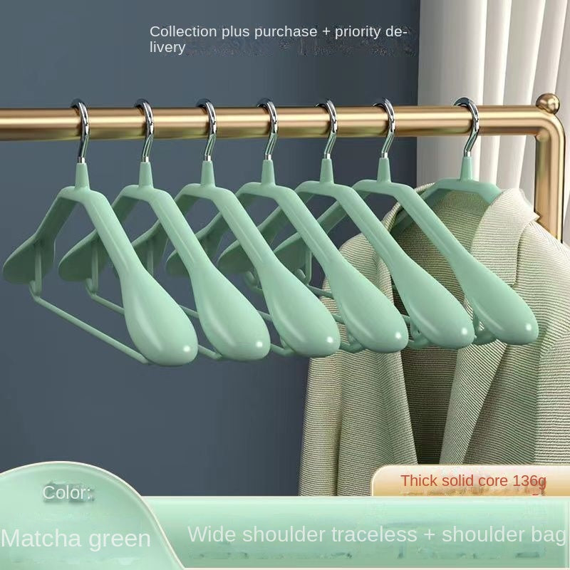 5pcs Wide Shoulder Clothes Hanger Adult Non-slip Coat Hanger Sun-proof