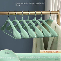 5pcs Wide Shoulder Clothes Hanger Adult Non-slip Coat Hanger Sun-proof