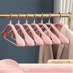 5pcs Wide Shoulder Clothes Hanger Adult Non-slip Coat Hanger Sun-proof
