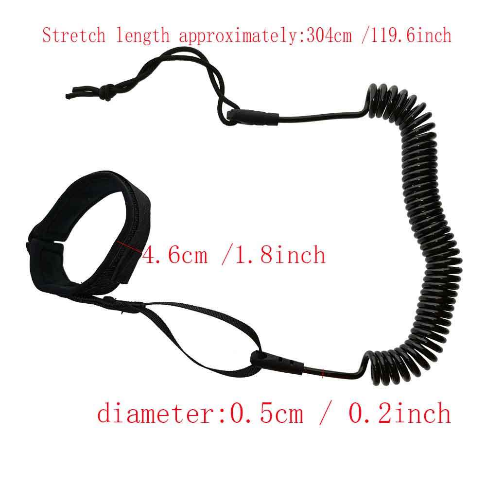 Surfing Foot Rope Stand UP Paddle Board Coiled Leash