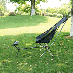 Collapsible Camping Stool Foot Recliner Portable Folding Footstool