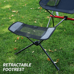 Collapsible Camping Stool Foot Recliner Portable Folding Footstool