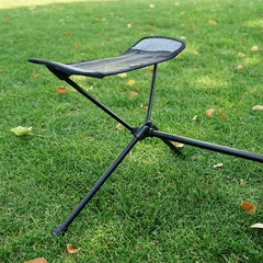 Collapsible Camping Stool Foot Recliner Portable Folding Footstool