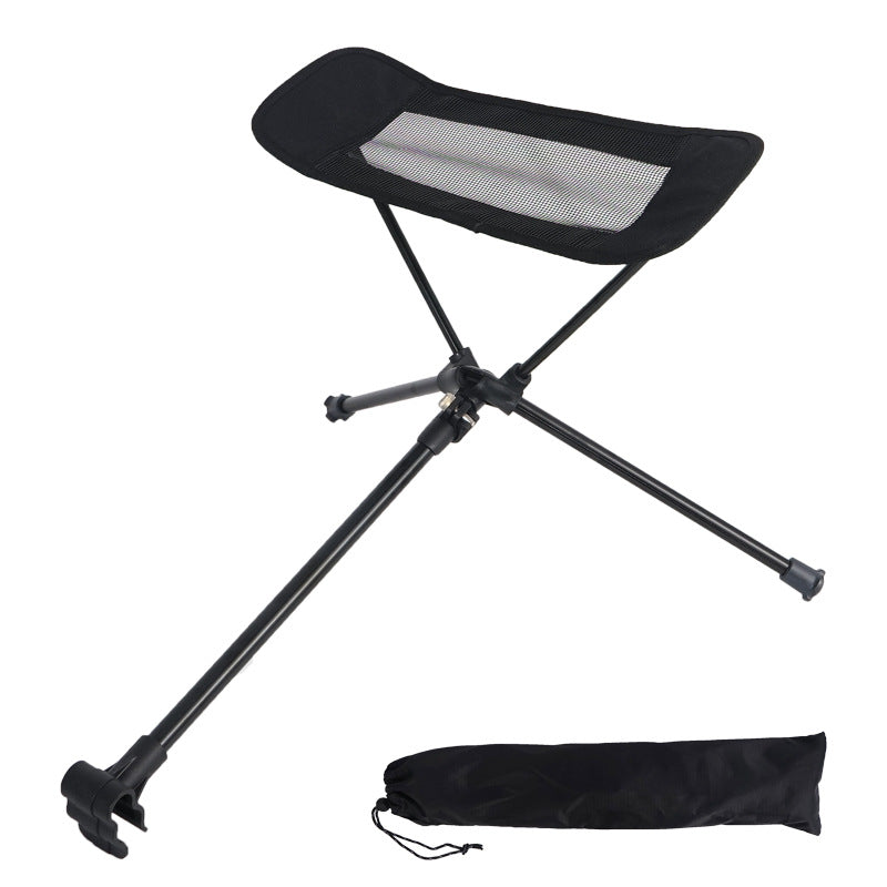 Collapsible Camping Stool Foot Recliner Portable Folding Footstool