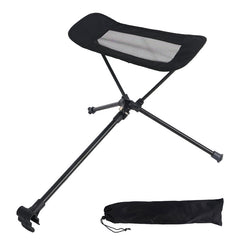 Collapsible Camping Stool Foot Recliner Portable Folding Footstool