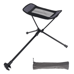 Collapsible Camping Stool Foot Recliner Portable Folding Footstool