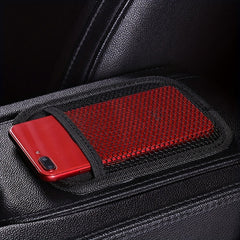 Car Mounted Storage Pocket Sticky Net Phone Holder