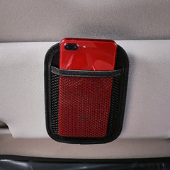 Car Mounted Storage Pocket Sticky Net Phone Holder
