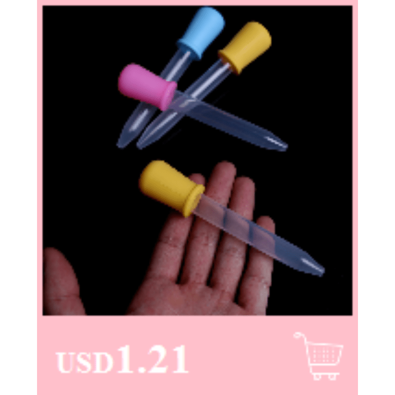 Clear Silicone Dropper 5ml Graduated Pipette Liquid Food Dropper