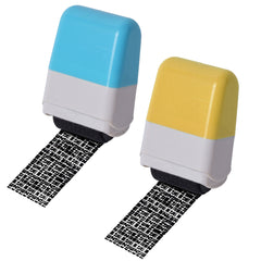 Roller Stamp Privacy Protection Set & Yellow Stamp