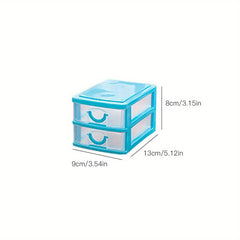 2 Layer Drawer Storage Box for Stationery Supplies
